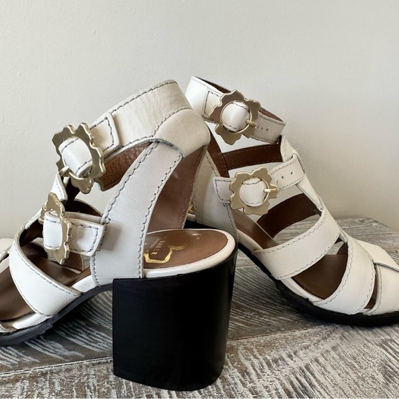 NWOT-TED BAKER Tabaria Strappy Block Heeled Leather Sandals (Size:37) - Picture 7 of 13